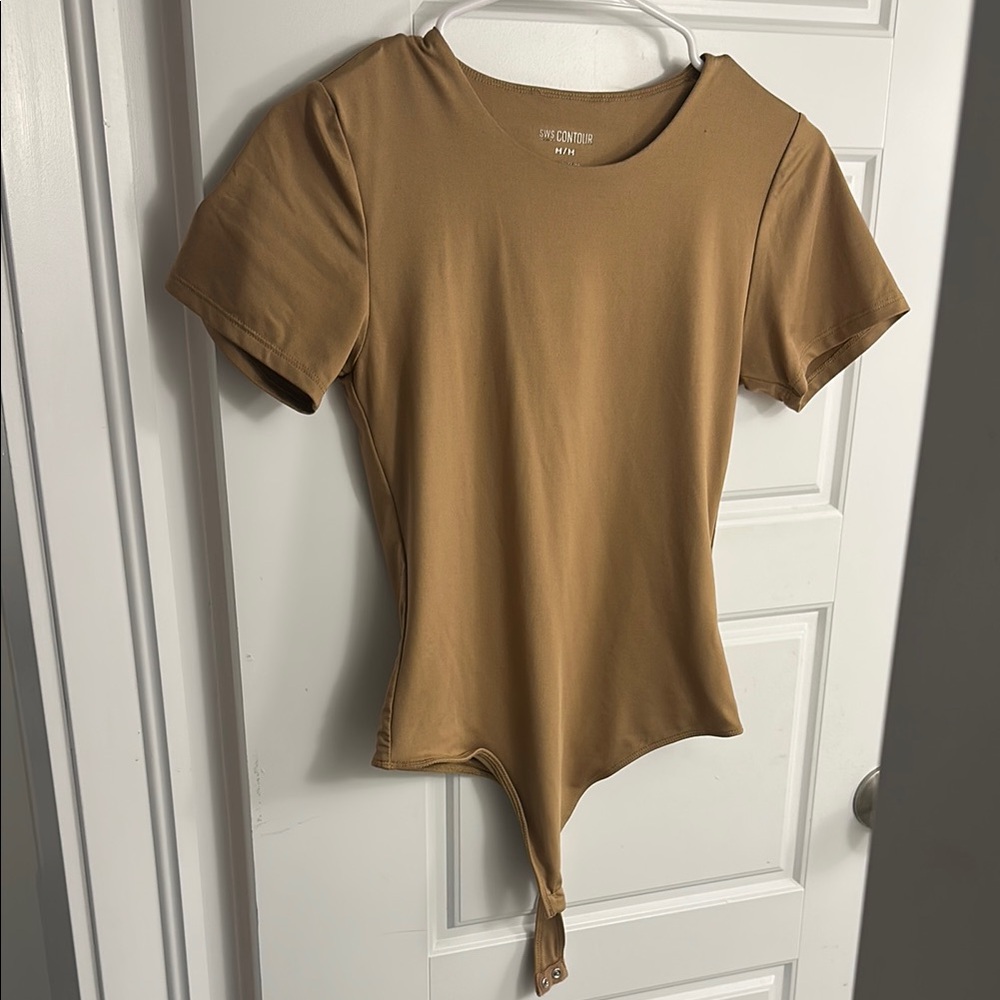 Tan Bodysuit Top